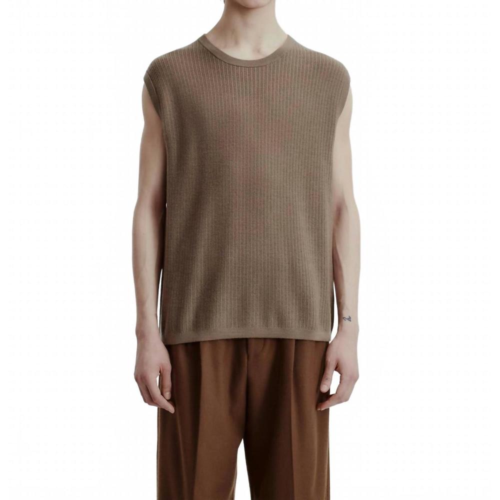 NEW TIGER OF SWEDEN vessler pullover knit vest in olive grey - Picture 1 of 3
